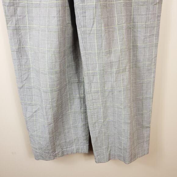 Vintage Talbots Grey Multi Plaid High Rise Trouser Size 4 - Picture 4 of 10